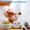 100 Empty Tea Bags 2.5” x 2.75” White Compostable, These