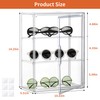 Attelite Acrylic Display Cases for Collectibles, 2 Pack 3 Layer