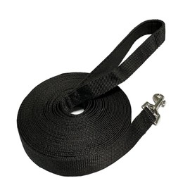 NavoX Dog Training Leash 10M Nylon Long Leash Dog Leash with Padded Handle for Dogs Obedience Tracking (Black)