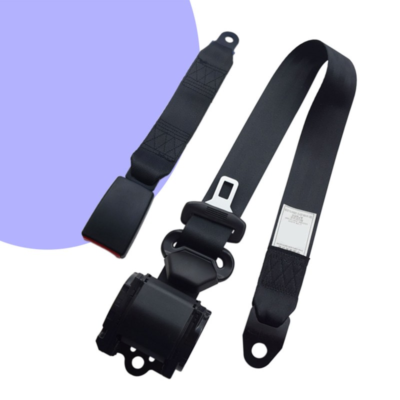 3 Point Car Seat Belt Polyester Steel ABS Auto Scaling