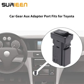 Aux Adapter Port Replacement for Toyota Camry 2008-2012, Highlander 2010-2012, Matrix 2009-2013, Venza 2009-2012, Auxiliary Aux Stereo Adaptor Input Jack 86190-02020