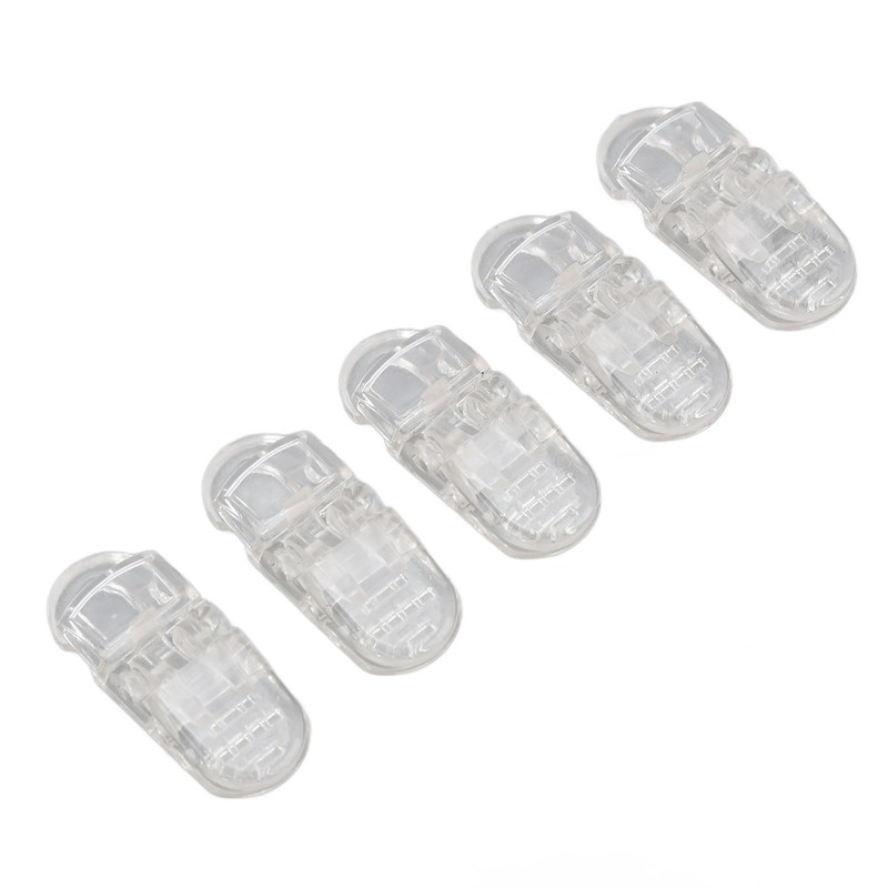 20pcs Hearing Aid Lanyard Clip ABS Portable Transparent Clip Accessory
