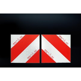 Magnetic reflecto Car Warning Marker from Orafol Oralite 5921M in Many Variations (Reflective Film, 2 x 282 mm x 282 mm)