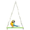 Chicken Parrot Large Bird Pet Swing Green Hanging Wooden Toy