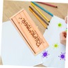 TEHAUX Double Layer Wooden Pencil Box Multifunctional Storage Case for