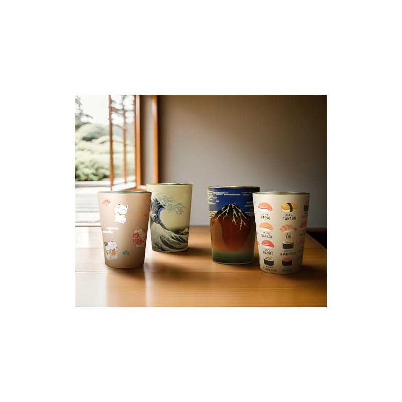 Wahodo 841-104 2-Way Vacuum Double Wall Tumbler [Sushi] Vacuum Insulated,