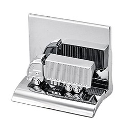 Chrome Metal Business Card Holder - Container