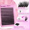 Yawamica Fluffy Lash Clusters 10-14mm Short Eyelash Clusters Thick 200D