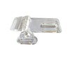 DEEKOUDT 10Pcs Crystal Clear Acrylic Hinged Latch, Snap Door/Box Hinge