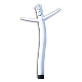 White 20ft Tall Inflatable Tube Man Air Powered Dancing Guy for Outdoors (Puppet Attachment only) | Feather Flag Nation