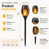Solar Flame Torch Lights for Garden Decor – Flickering LED