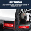 QUYDDC Mini Size Soft Rubber Car Universal Mud Flaps Mudguards