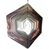 Hanging Stainless Steel Garden Wind Spinner Sun Catcher Crystal -
