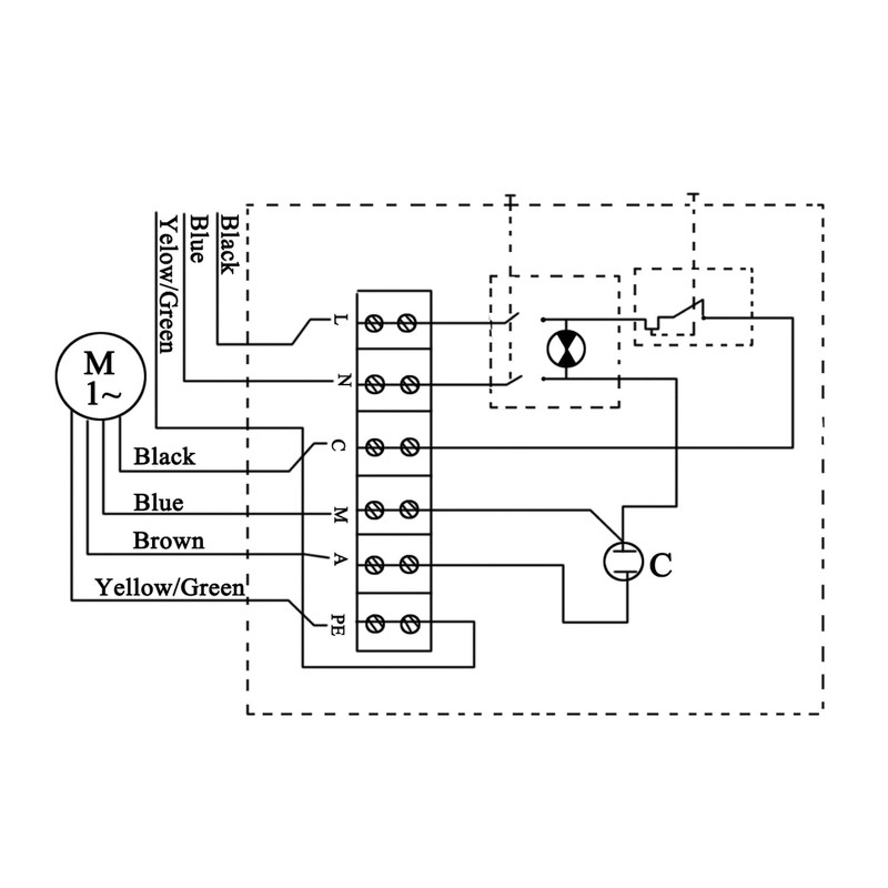 Well pump switch box deep well pump 220 motor protection