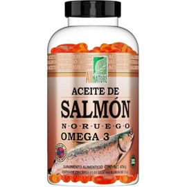 Aceite de Salmón Noruego Omega 3, 320 capsulas All Nature | Suplemento Alimenticio | Ingredientes Naturales | 100% Original | EPA | DHA | DPA | 320 Po