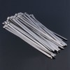 50pcs 12" Stainless Steel Exhaust Wrap Coated Self Locking Cable