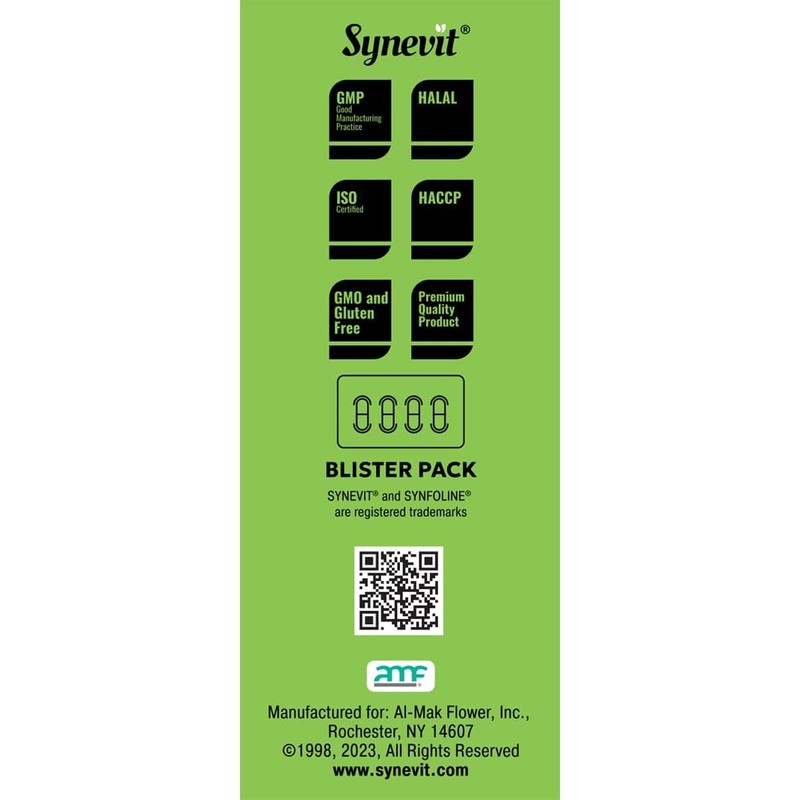 Synevit SYNFOLINE®: Methyl Folate & Iodine Supplement for Cellular Health,