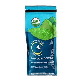 Simpatico Low Acid Coffee - Regular - Organic Medium - Ground (12oz bag)