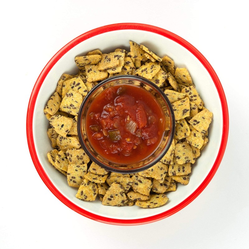 Corn Chips with Flax Seed, Healthy Snacks, Bulk Size (1