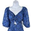 Tuckernuck Hyacinth House NEW Blue Mod Paisley Bianca Puff Sleeve