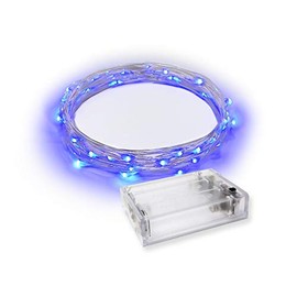 RTGS Products 30 LEDs Lights Indoor and Outdoor 9.5 FEET String Lights, Fairy Lights Battery Powered for Patio, Bedroom, Holiday Decor, etc (Blue)