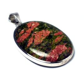 Art Gecko UNAKIT UNP1607141 Oval Gemstone Pendant 925 Sterling Silver, Sterling Silver, Turquoise