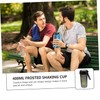 ORFOFE 400ml Portable Sports Water Bottle Lid Blender for Workout