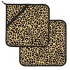 Pot Holders 2PCS Brown Leopard Print, Animal Skin Potholder for