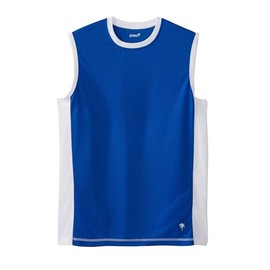 KingSize Men's Big & Tall Cling-Free Swim Muscle Tank - 2XL, Royal Blue