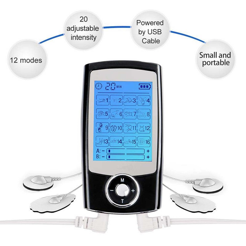 TENS Pulse Massager 16 Modes Digital Muscle Stimulator Massager Device