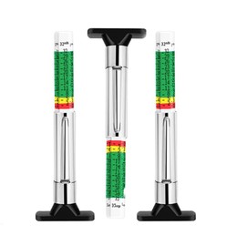 MOWUVAI Tyre Tread Depth Gauge UK, 6-Sided Smart Color Coded, Tyre Depth Measurement Tool in 25MM/32nds, 3PCS