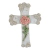 Rustic Western Pink Stalk of Rose With Tooled Flowers Faux
