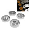 4Pcs Stainless Steel Cookie Cutter Set Biscuit Cutter Set Candy