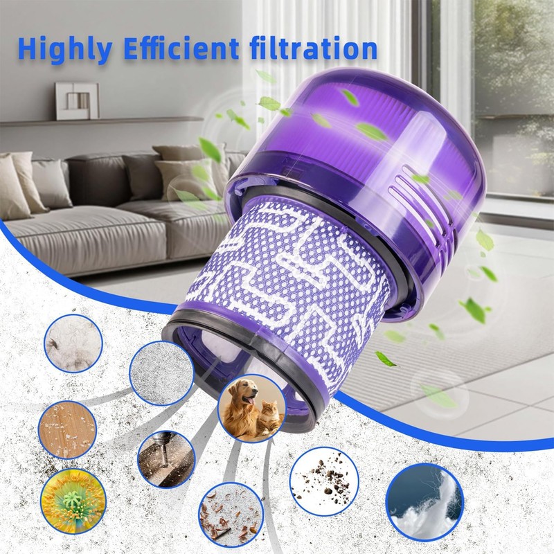 Vacuum Filter Replacement Parts Compatible with Dyson Cyclone V11 Animal,
