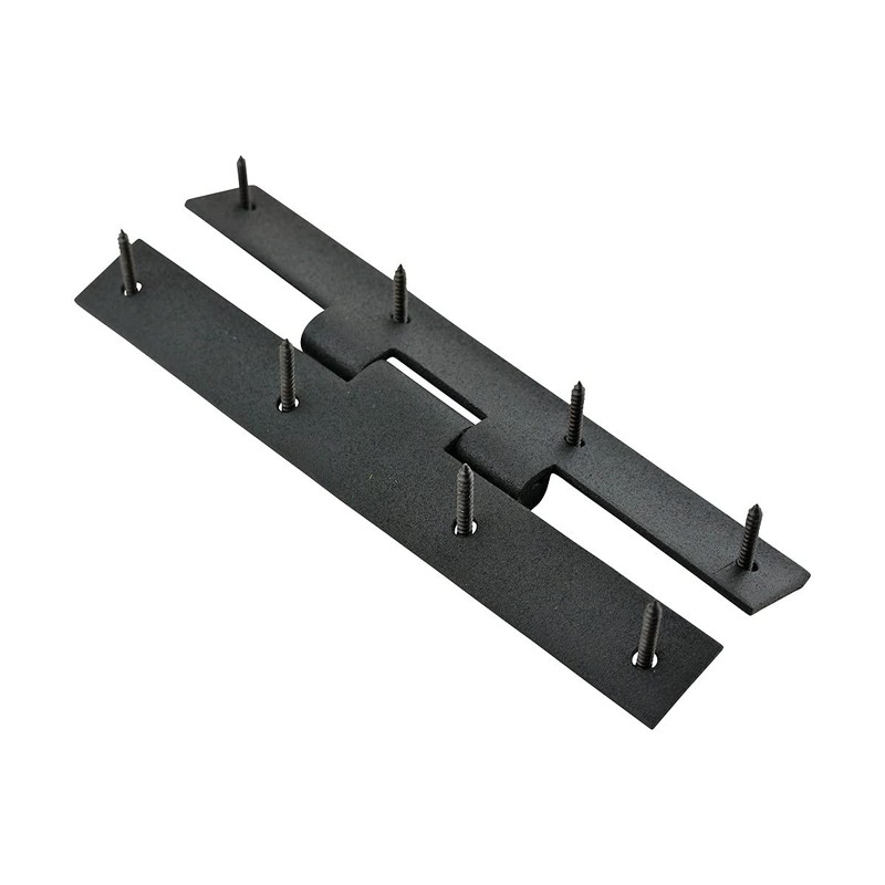 Renovators Supply Manufacturing H Cabinet Hinges 7 in. Black Wrought