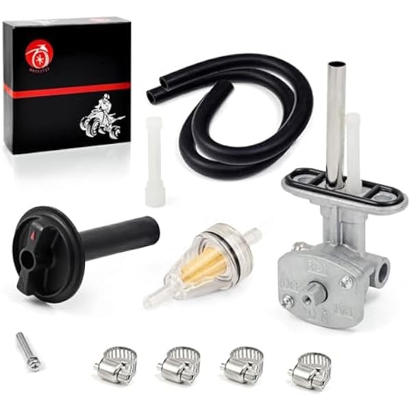 MOTO1988 Petcock Fuel Cock & Lever For YAMAHA Kodiak 400