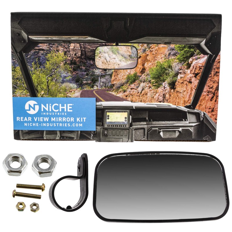 NICHE UTV Rear View Center Mirror with 1.75" Roll Bar