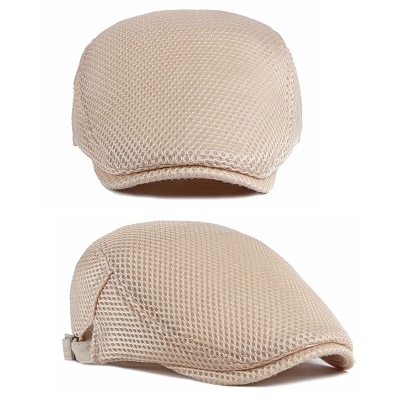 ALL IN ONE CART Men's Breathable Mesh Summer Hat Flat