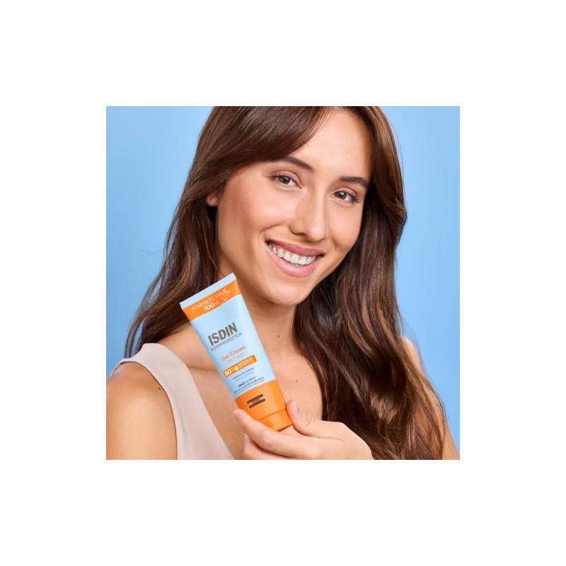 ISDIN Fotoprotector Gel Cream SPF 50+, Protector Solar Corporal refrescante