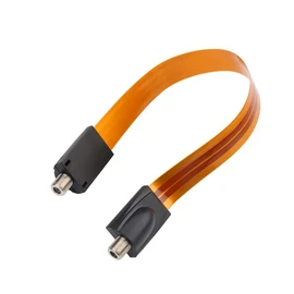 OSFTBVT Flat Coaxial RG6 F Type Jumper Cable for Windows and Doors Coax Cable Compatible with TV Antenna 1 Pack