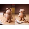 Qualy Teddy Bear Scissors, Clip Holder Paper Weight in Brown