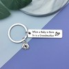 Vadaka Grandma to Be Gift Keyring New Grandma Jewelry Gift