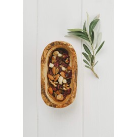 Naturally Med Olive Wood Rustic Bowl