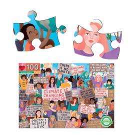 eeBoo: Climate March! 100 Piece Puzzle, Perfect Project for Little Hands, Aids in Development of Pattern, Shape, and Color Recognition, Offers Children a Challenge, Perfect for Ages 5 and up