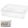 WizeFolk Clear Boxes for A4 Documents Document Organizer Stackable Clear