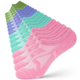 wernies No Show Socks for Women - 8 Pairs Low Cut Invisible Casual Short Ankle Socks for women Multicolor 9-12