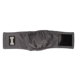 Male Dog Belly Wrap Leakproof Strong Water Absorption Breathable Comfortable Male Dog Belly Band Grey XL