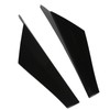 2pcs Rear Window Side Spoiler ABS Glossy Black Wing Trim