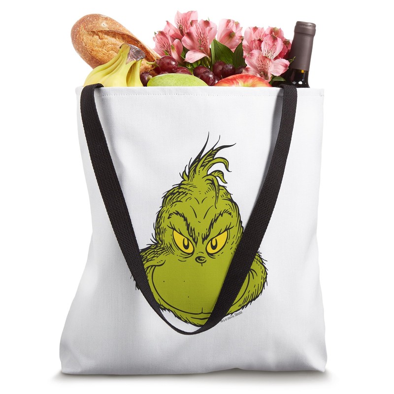 Dr. Seuss Classic Grinch Face Tote Bag