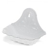 Wall-mounted Enamel Soap Dish - White